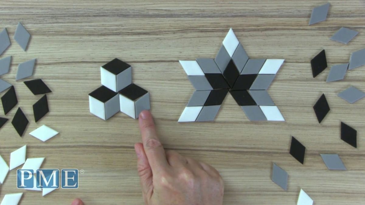 Multi Cortante Geometrico De Forma Diamante En Set 3 Tamaños