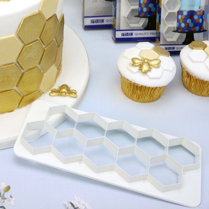 Multi Cortante Geometrico De Forma Hexagono En Set 3 Tamaños