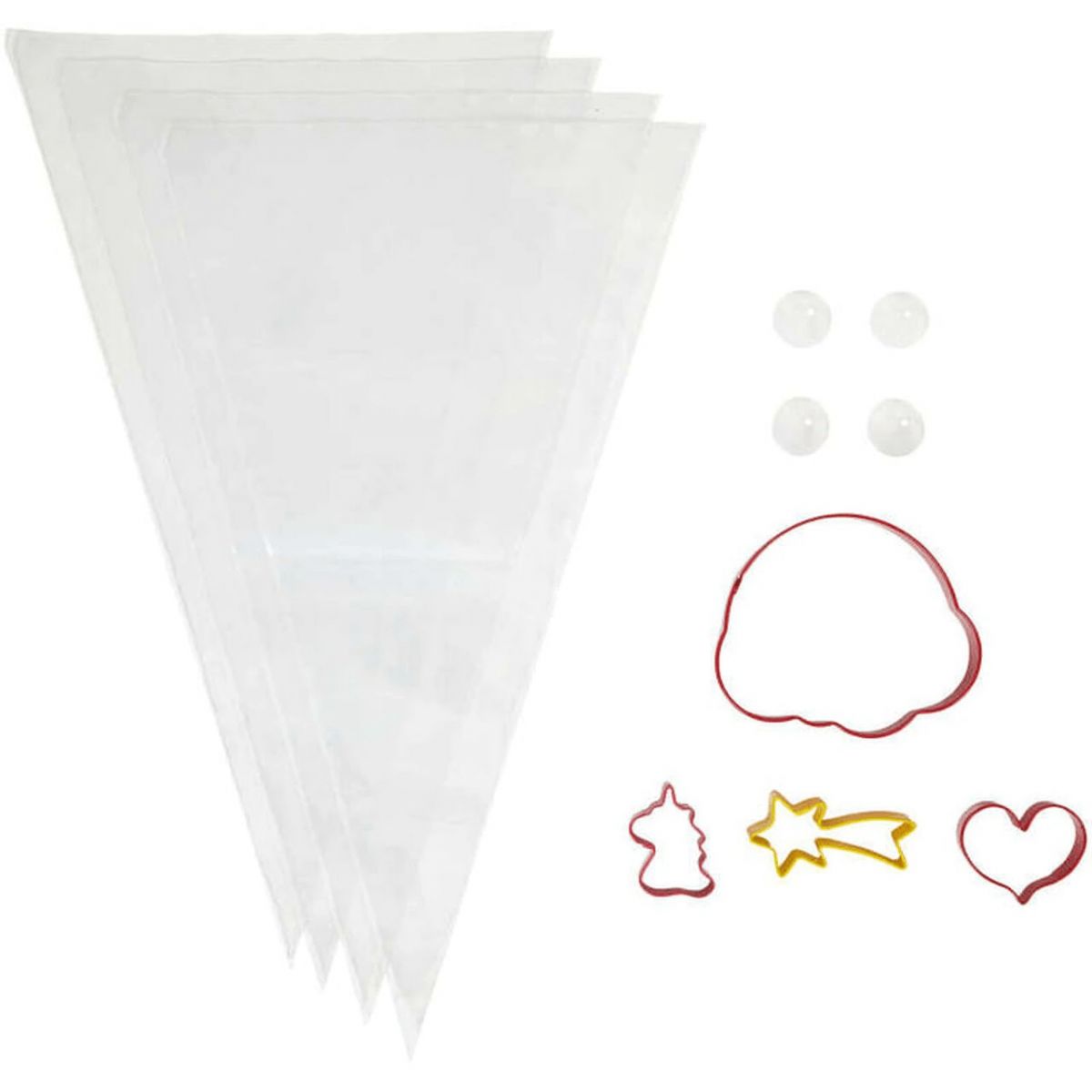 Juego Para Decorar Galletitas - Picos - Cortantes Y Mangas - Unicornio