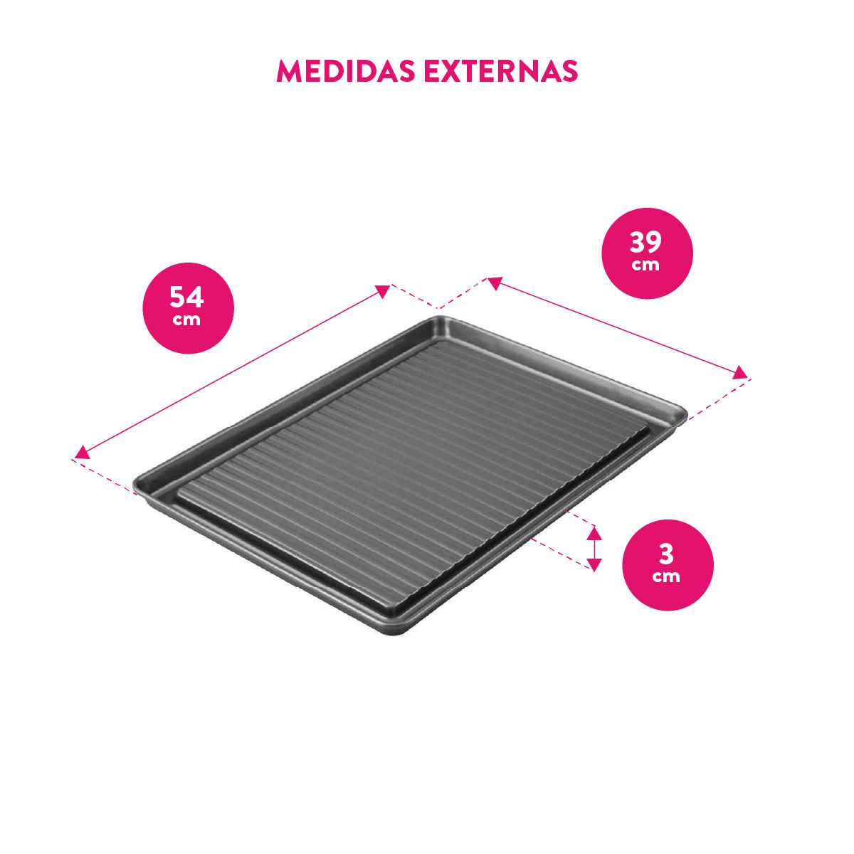 Mega Plancha Para Asar Al Horno 53 X 38 Cm - Bake It Better