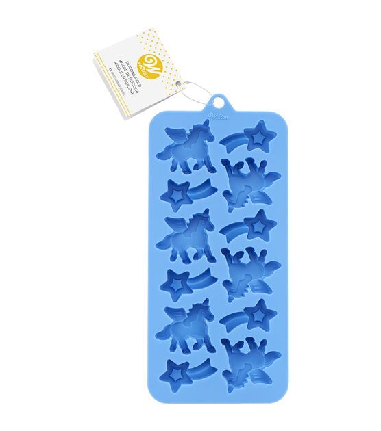 Molde Para Bombones Y Gomitas - Unicornios Y Estrellas Fugaces