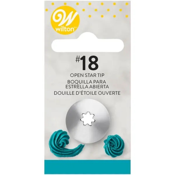Pico Estrella Abierta Nº 18 En Blister