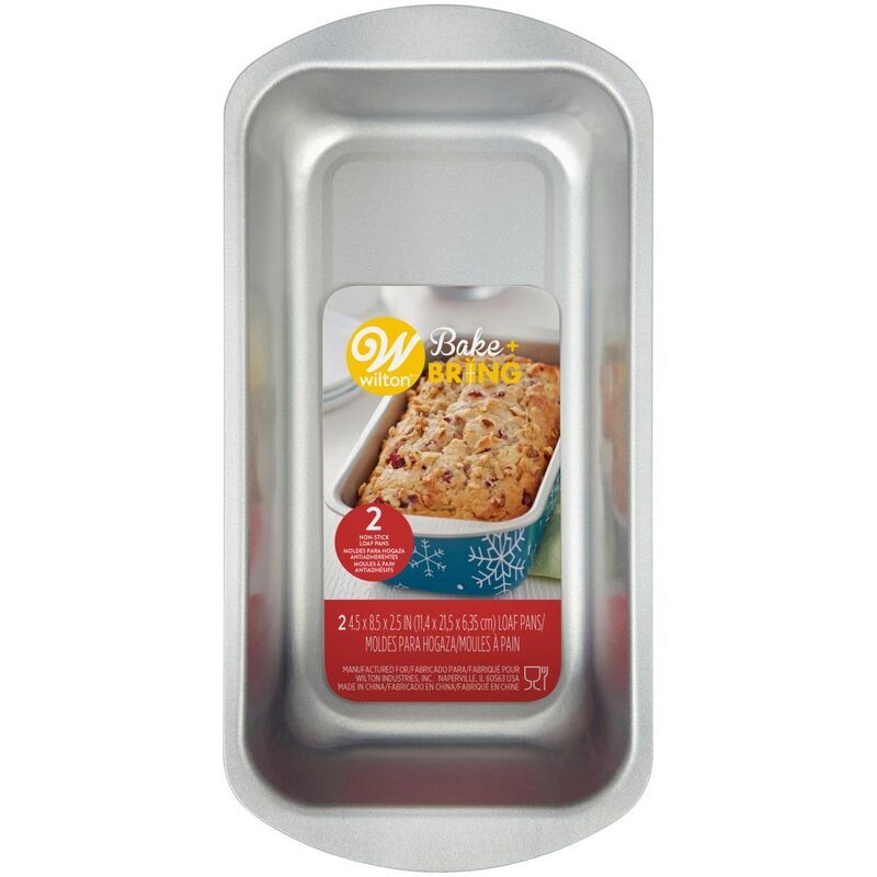 Molde Para Budín Mediano De Acero Estañado 21 X 11 Cm - Set X 2 - Bake And Bring