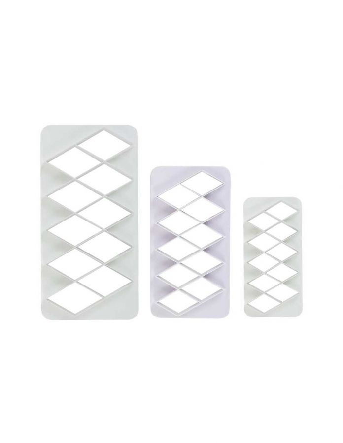 Multi Cortante Geometrico De Forma Diamante Xl En Set 3 Tamaños